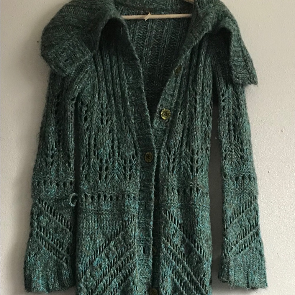 Free People Knitted Cardi with belt